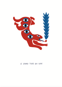 Image 2 of PRINT "Le Grand Tigre qui Fume"