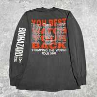 Image 2 of *Rare* Biohazard 1991 ‘…Across The Tracks’ Longsleeve Shirt