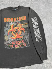 Image 4 of *Rare* Biohazard 1991 ‘…Across The Tracks’ Longsleeve Shirt