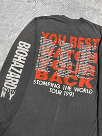 Image 5 of *Rare* Biohazard 1991 ‘…Across The Tracks’ Longsleeve Shirt