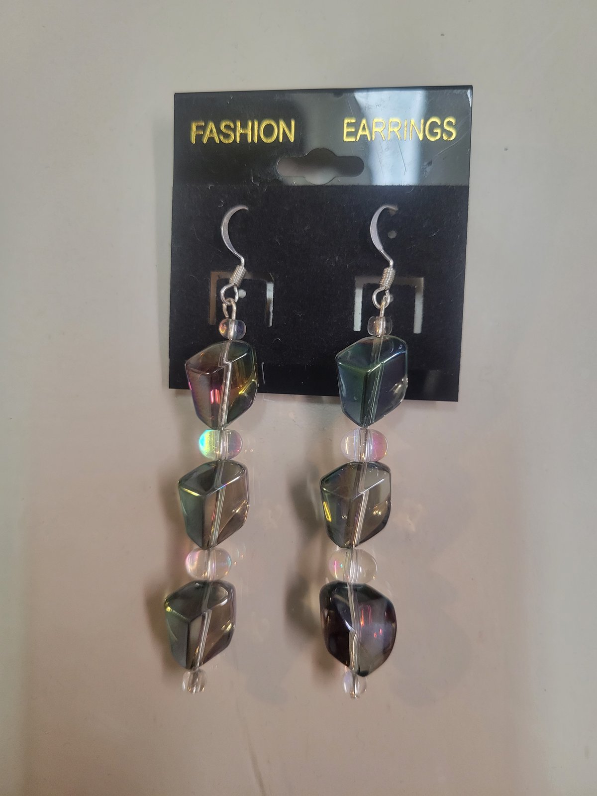 Image of Rainbow Quartz Crystal Earring 2