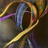 "Back Me Up" by Katy DeBra, 8" x 8" x 0.5"