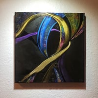 Image 3 of "Back Me Up" by Katy DeBra, 8" x 8" x 0.5"