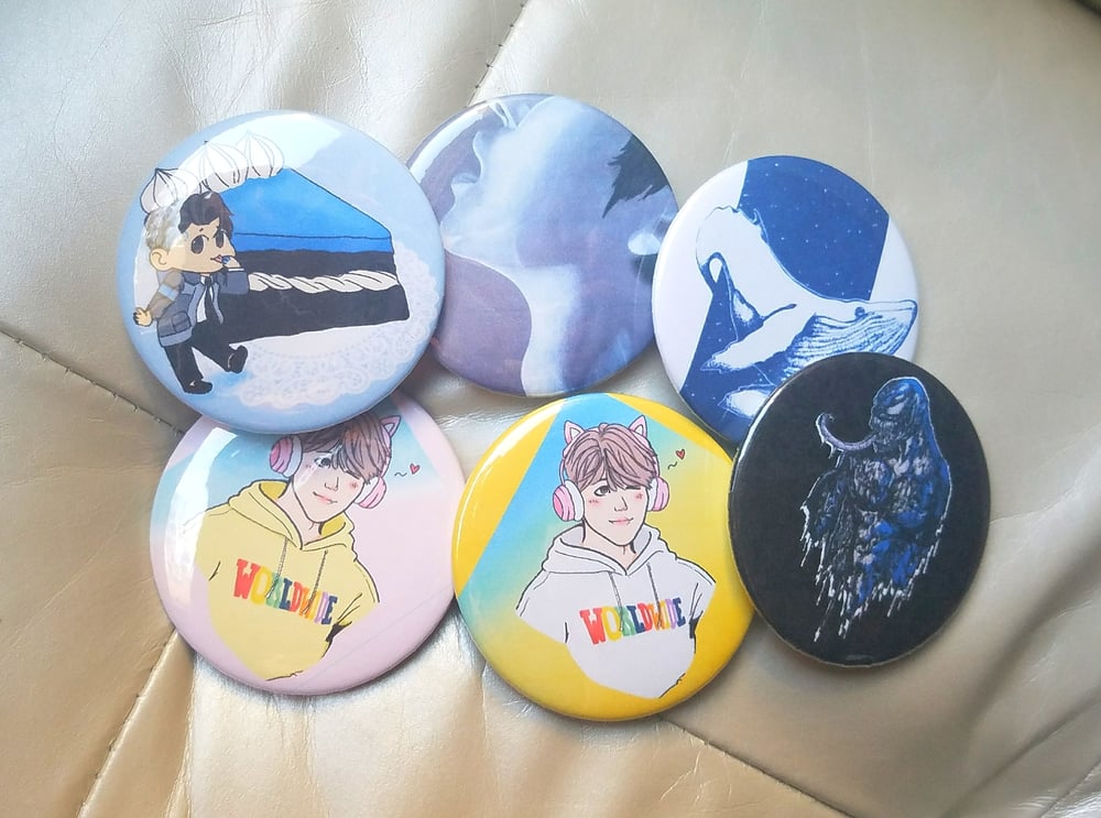 Image of Fanart Buttons (EXO, DBH, Marvel, etc.)