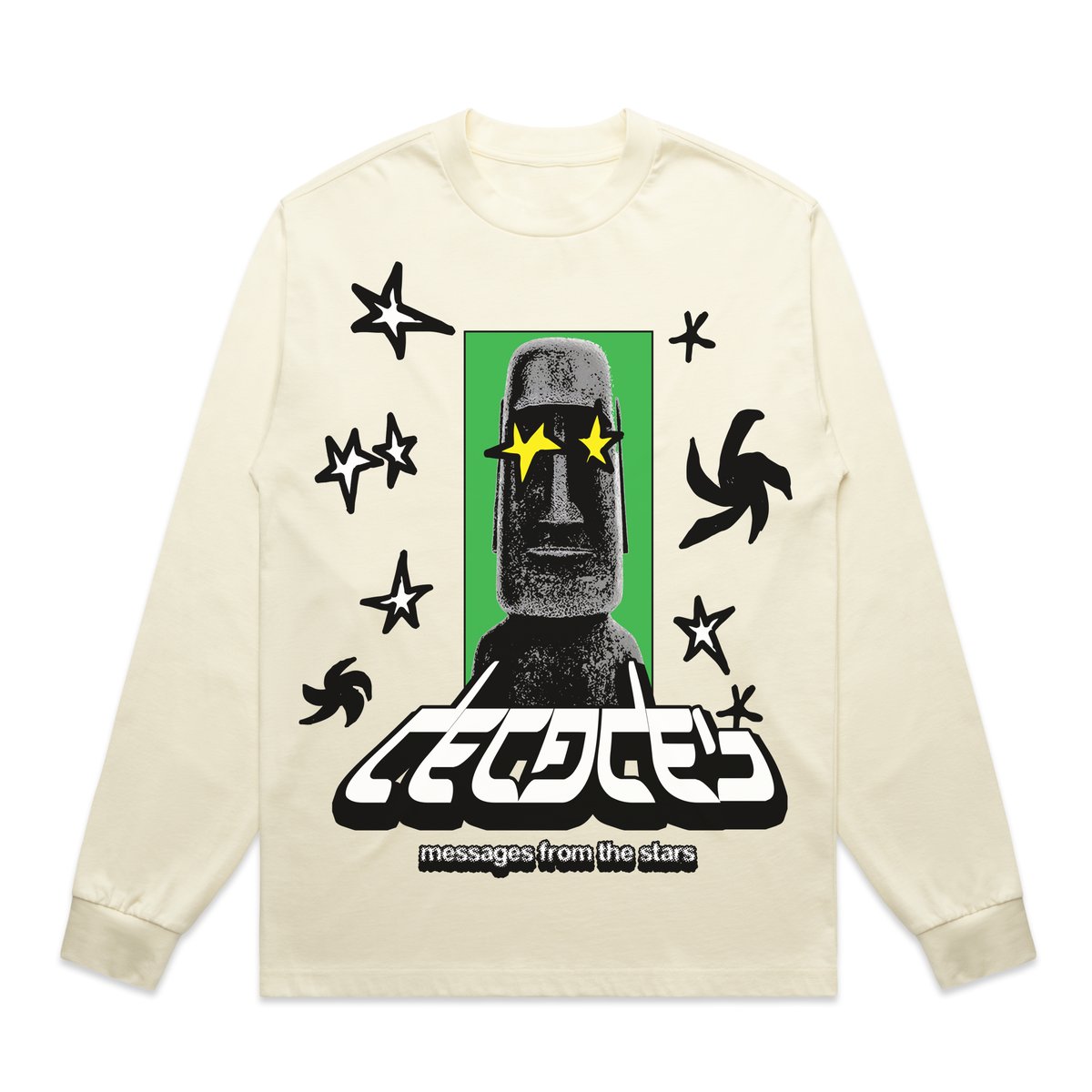 Image of Messages From The Stars L/S tee Butter 