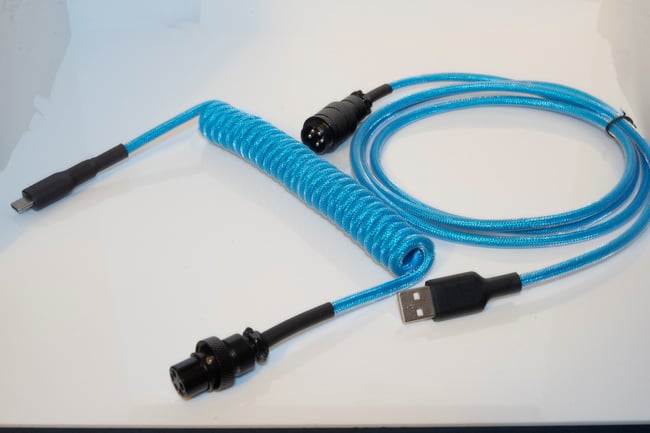 Wave 3 - Coiled Aviator Cables |Black Connectors| (GX16 5 Pin)