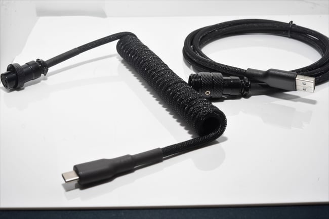 Wave 3 - Coiled Aviator Cables |Black Connectors| (GX16 5 Pin)