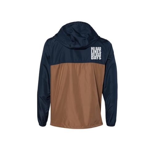 Image of ALL GOOD WINDBREAKER FULL ZIP (navy blue/hero dirt)