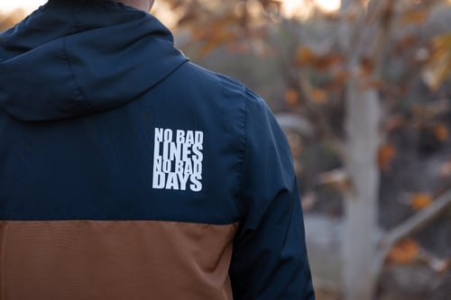Image of ALL GOOD WINDBREAKER FULL ZIP (navy blue/hero dirt)