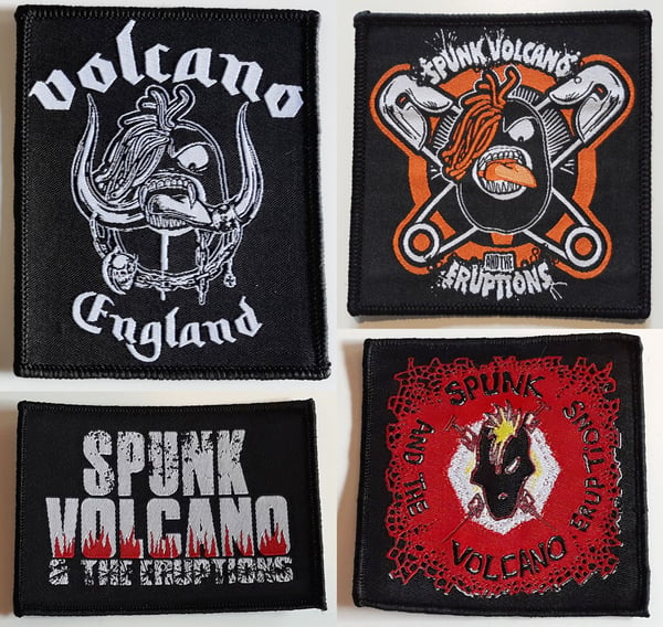 Image of Spunk Volcano & the Eruptions - Woven Patches (4 Designs)