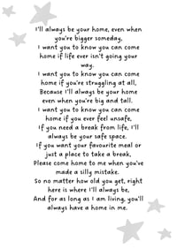 Image 2 of I'll always be your home poem
