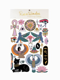 Image 1 of **NEW** Ancient Egypt A5 Temporary Tattoos 