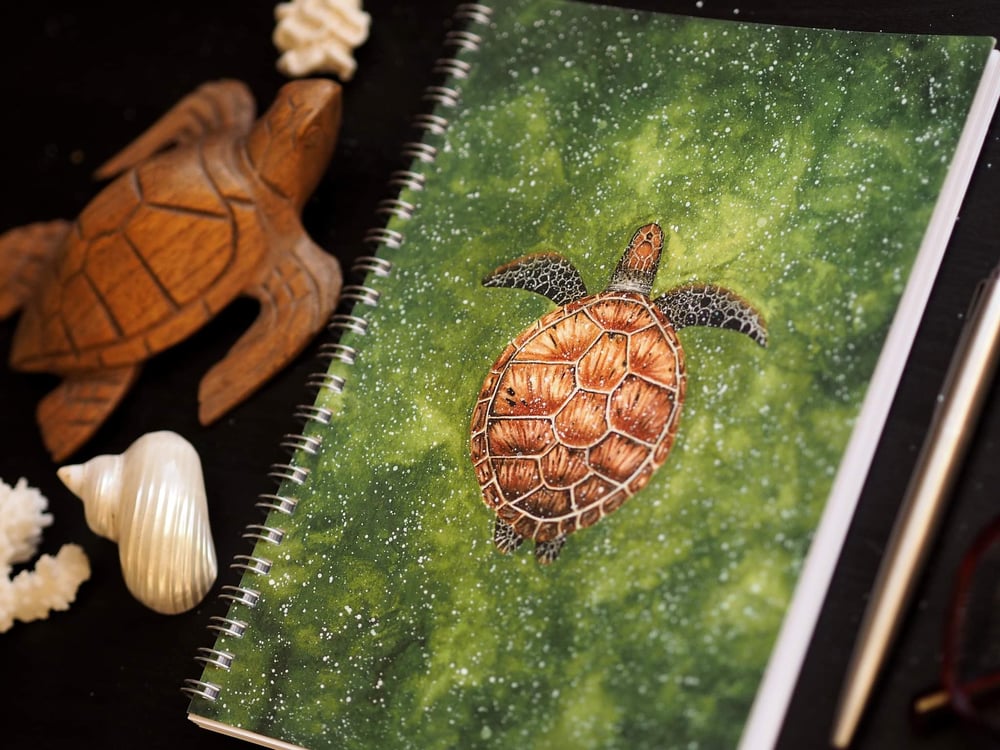 Image of Green Sea Turtle Spiral Notebook Ruled