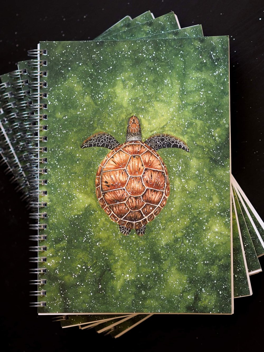 Green Sea Turtle Spiral Notebook Ruled