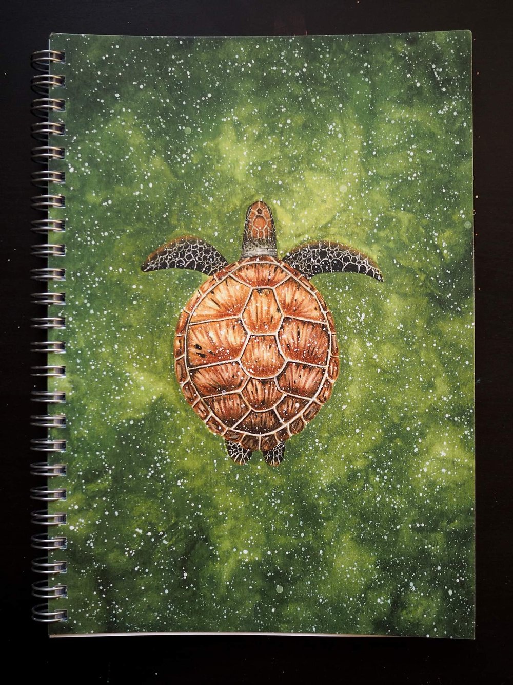 Green Sea Turtle Spiral Notebook Ruled