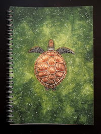 Image 4 of Green Sea Turtle Spiral Notebook Ruled