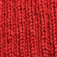 Image 3 of Red Ribbed Hand-Knitted Hat