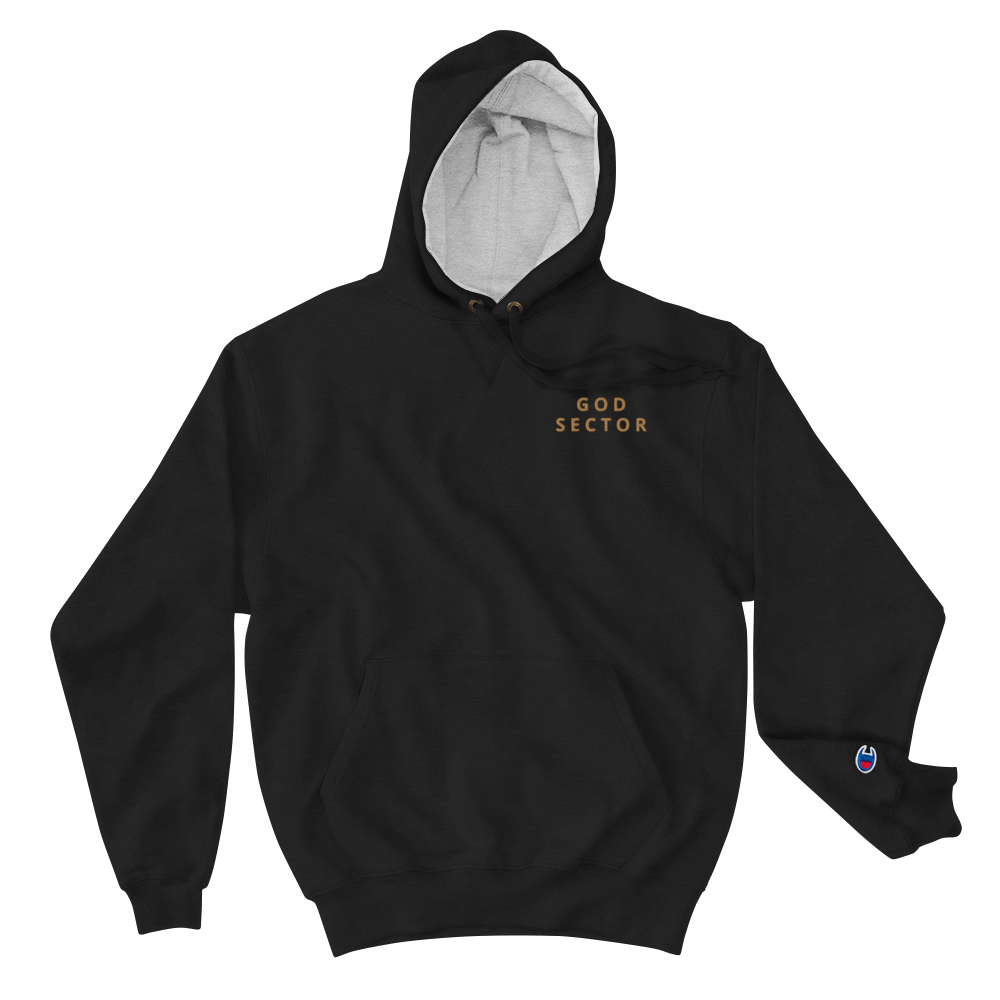 God Sector | Champion Hoodie | Embroidered