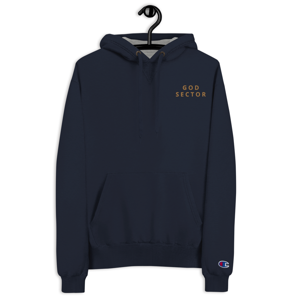 God Sector | Champion Hoodie | Embroidered