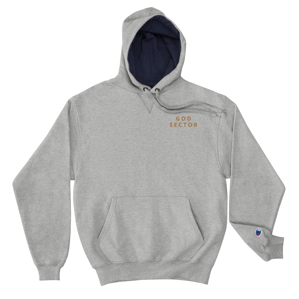 God Sector | Champion Hoodie | Embroidered