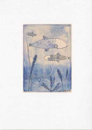 Silver Fish, High Quality Giclee Print.