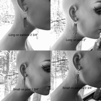 Image 4 of Cotter pin fringe earring