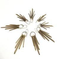 Image 2 of Cotter pin fringe earring