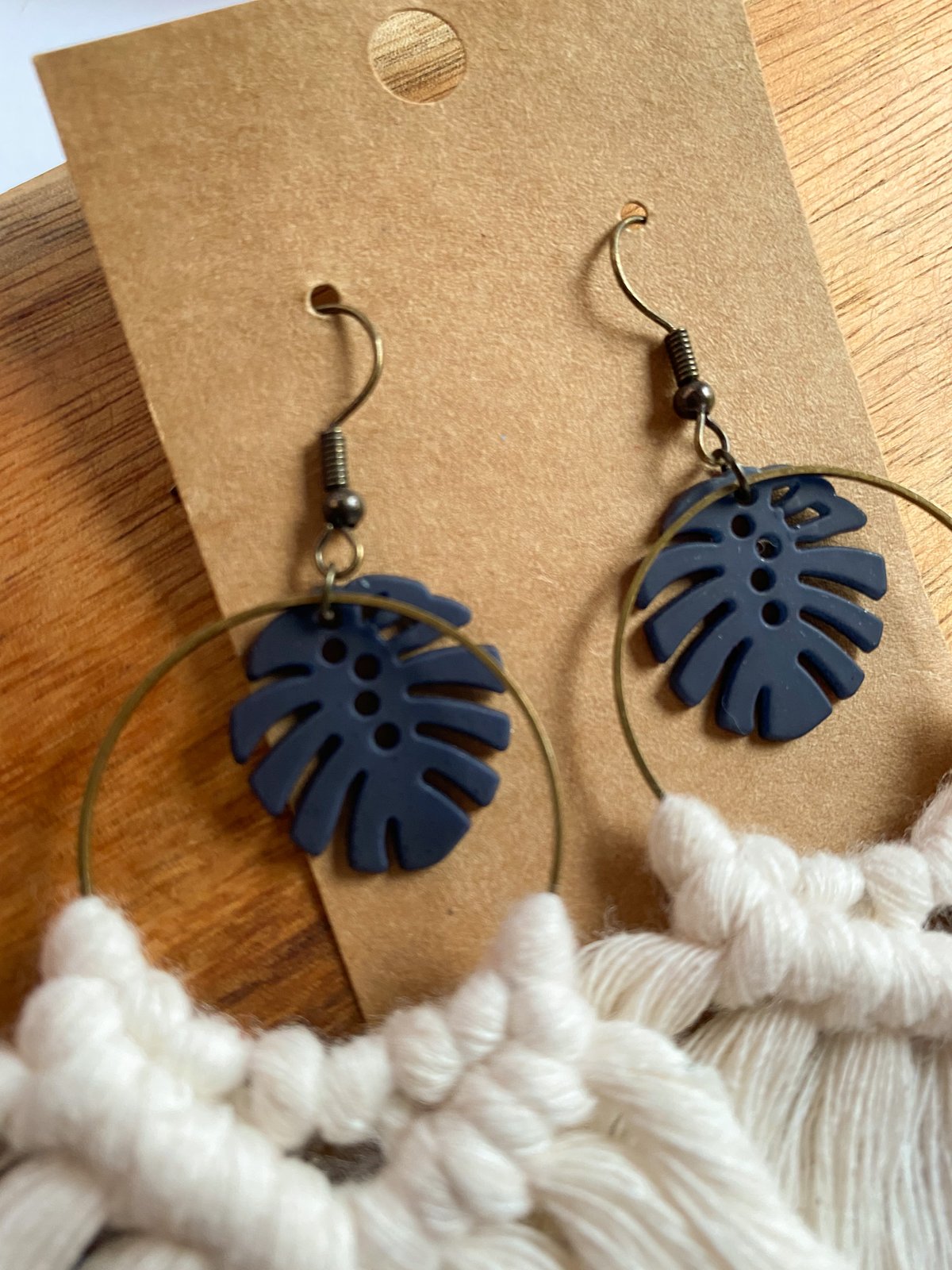 Dot Earrings ~ Water Lilies - Subito Farm Designs