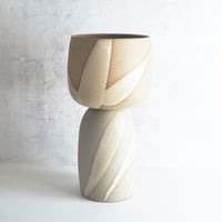 Image 1 of tall stoneware accent lamp 