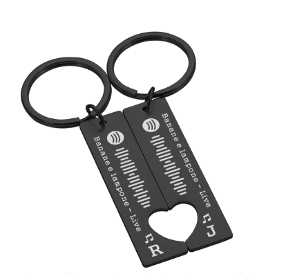 Personalized Music Spotify Scan Code Keychain