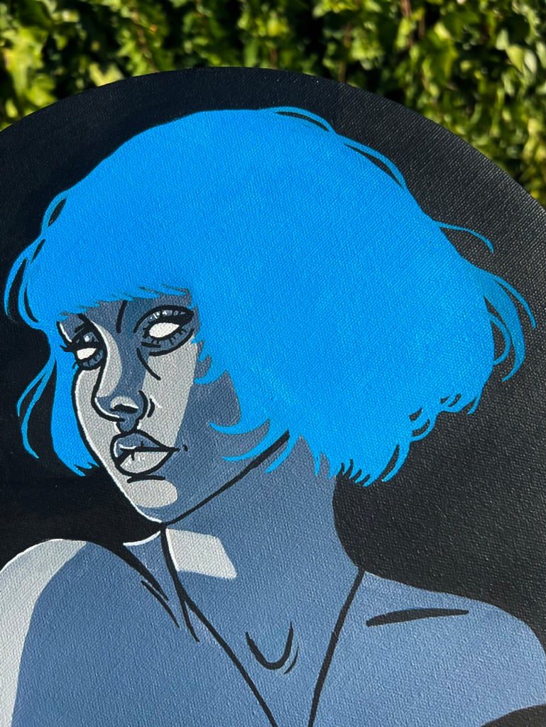 Blue-Haired Lady