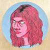 Pink on Wood
