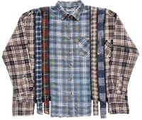 Image 1 of Rebuild by Needles 7 Cuts Zipped Flannel.