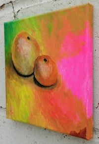 Image 3 of Sean Worrall - The Satsuma That Rolled Along... - Acrylic on canvas, 20x20cm (Dec 2022)