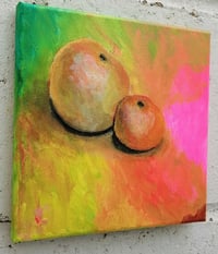 Image 4 of Sean Worrall - The Satsuma That Rolled Along... - Acrylic on canvas, 20x20cm (Dec 2022)