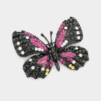 Image 5 of Rhinestone Butterfly Brooch, Bling Butterfly Pin, Stocking Stuffer, Gift for Her