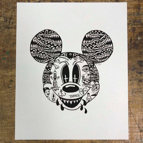 Image of DEAD MICKEY PRINT