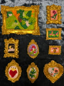 Image 1 of Miniature Embroidered Paintings