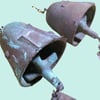 Vintage 1970s Paolo Soleri (Arcosanti) Mid Century Patinaed Bronze Wind Bells (set of 2) 