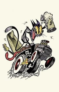"Schitzles Der Cat" 11"X17" Signed Art Print