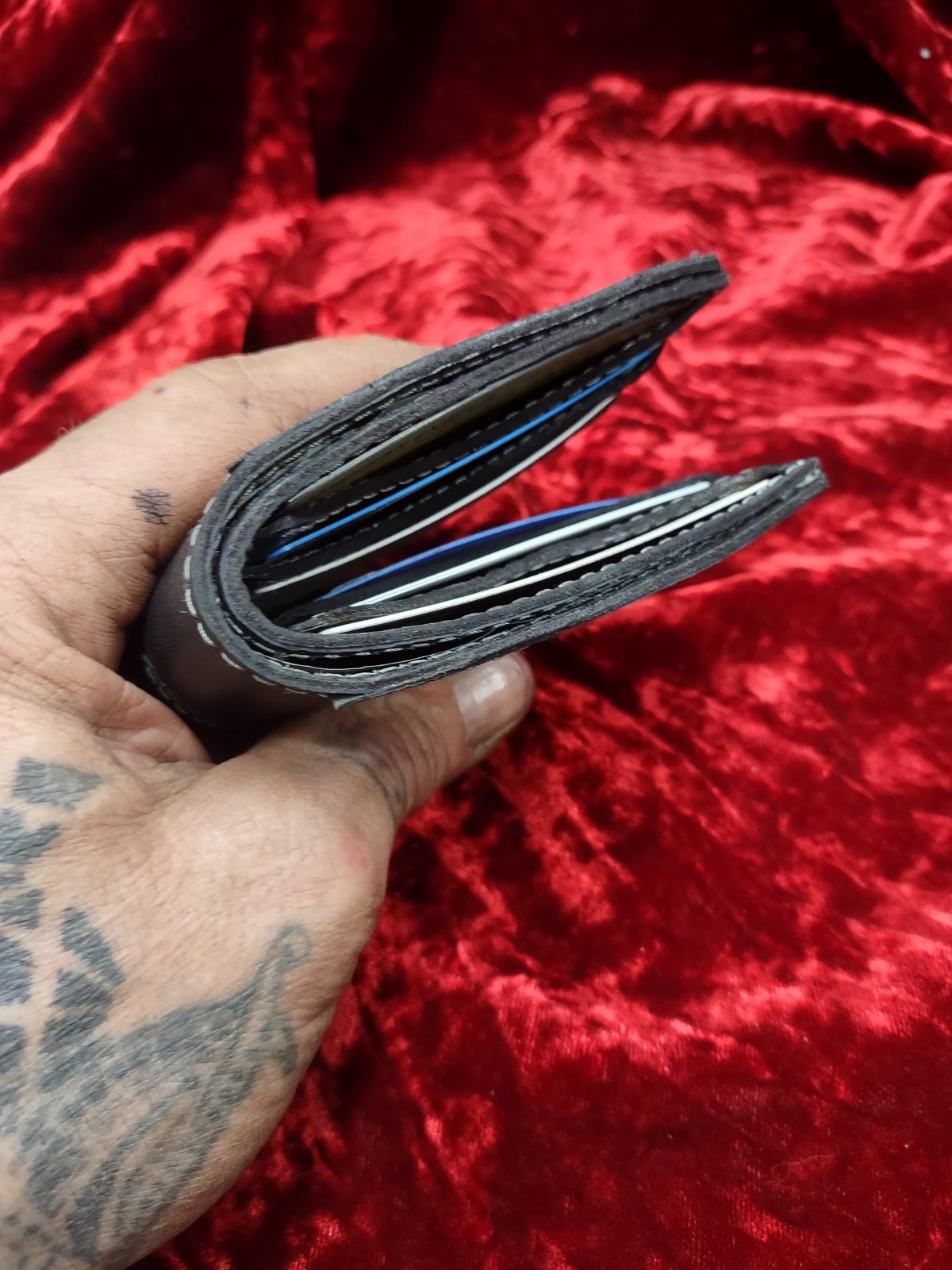 Image of 6 card wallet "BACK IN BLACK"!! 
