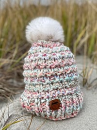 Image 1 of Chunky Patterned Adult Beanie