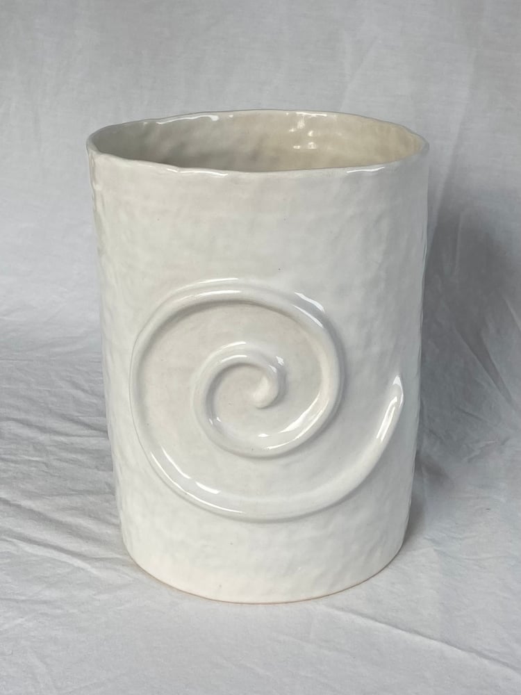 Image of Large Relief Cylinder Vessel