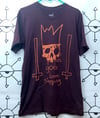 gods been sleeping METALLIC BRONZE on OXBLOOD - size MEDIUM