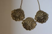 Image of Lace Brass Necklace