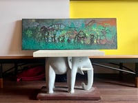 Image 2 of Atmospheric Oil Abstract Diptych