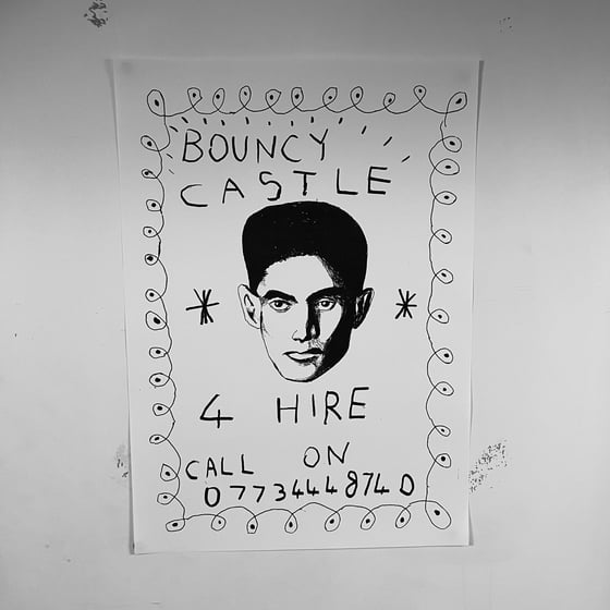 Image of 'Bouncy Castle 4 Hire' A3 Print