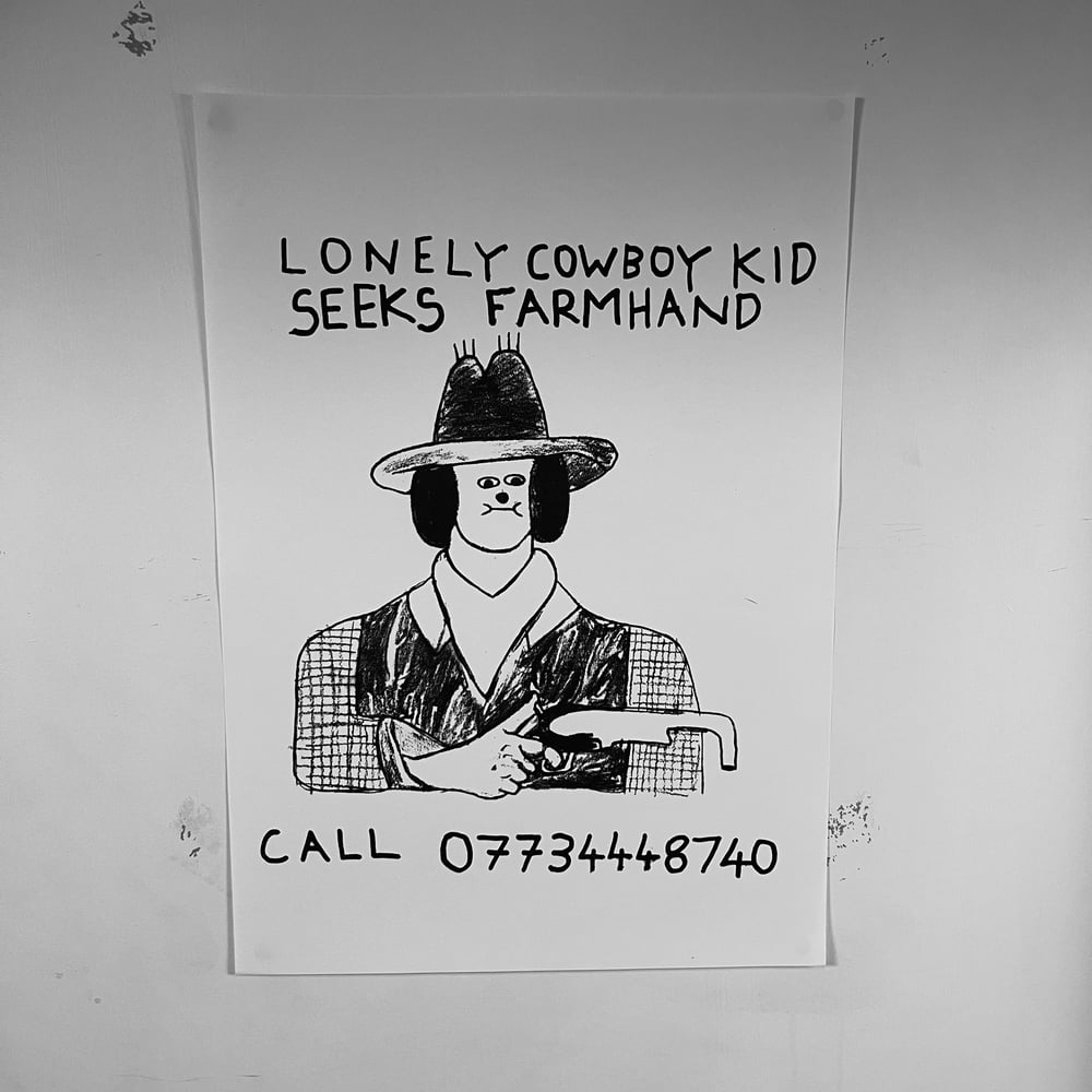 Image of 'Cowboy Kid' A3 Print
