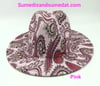 Pink Paisley Fedora