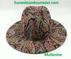Multicolor Paisley Fedora